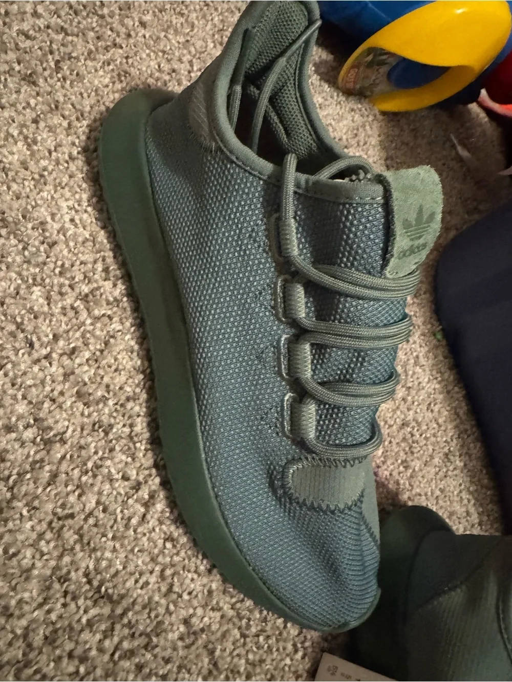 adidas Originals Tubular Shadow J Men's Olive Green Sneakers